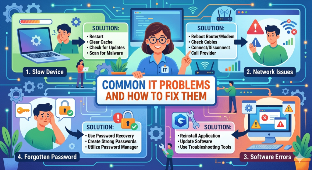 Common IT Problems and How to Fix Them