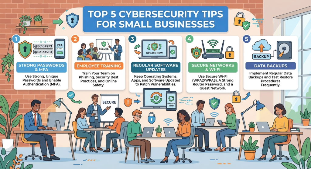 Top 5 Cybersecurity Tips for Small Businesses